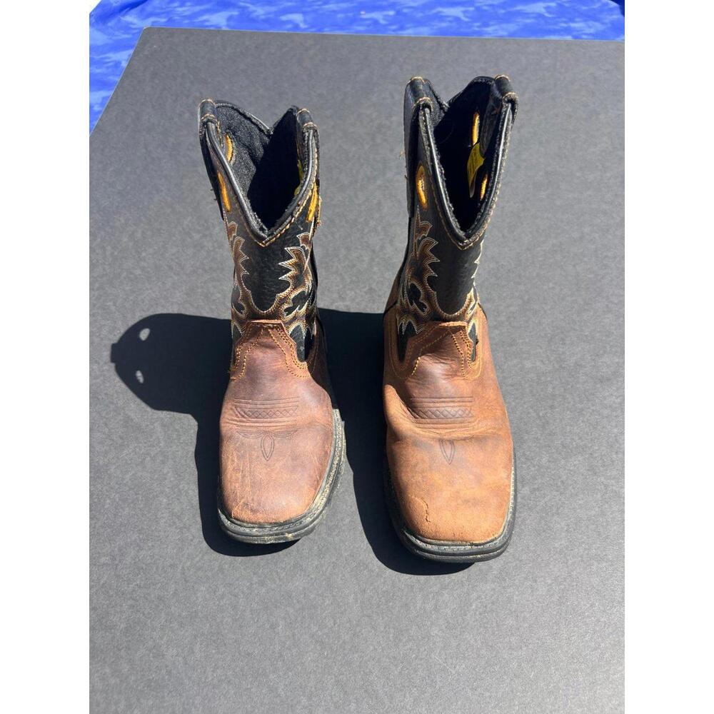 Durango Lil' Rebel Kids Western Waterproof‎ Outdoor Boots Size 3 D